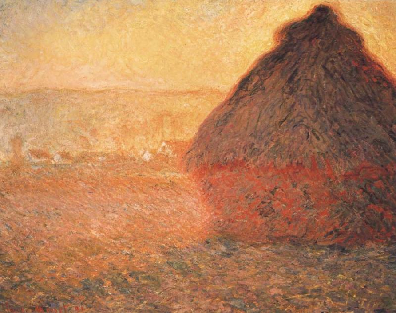 Claude Monet Meule,Soleil coucbant Spain oil painting art
